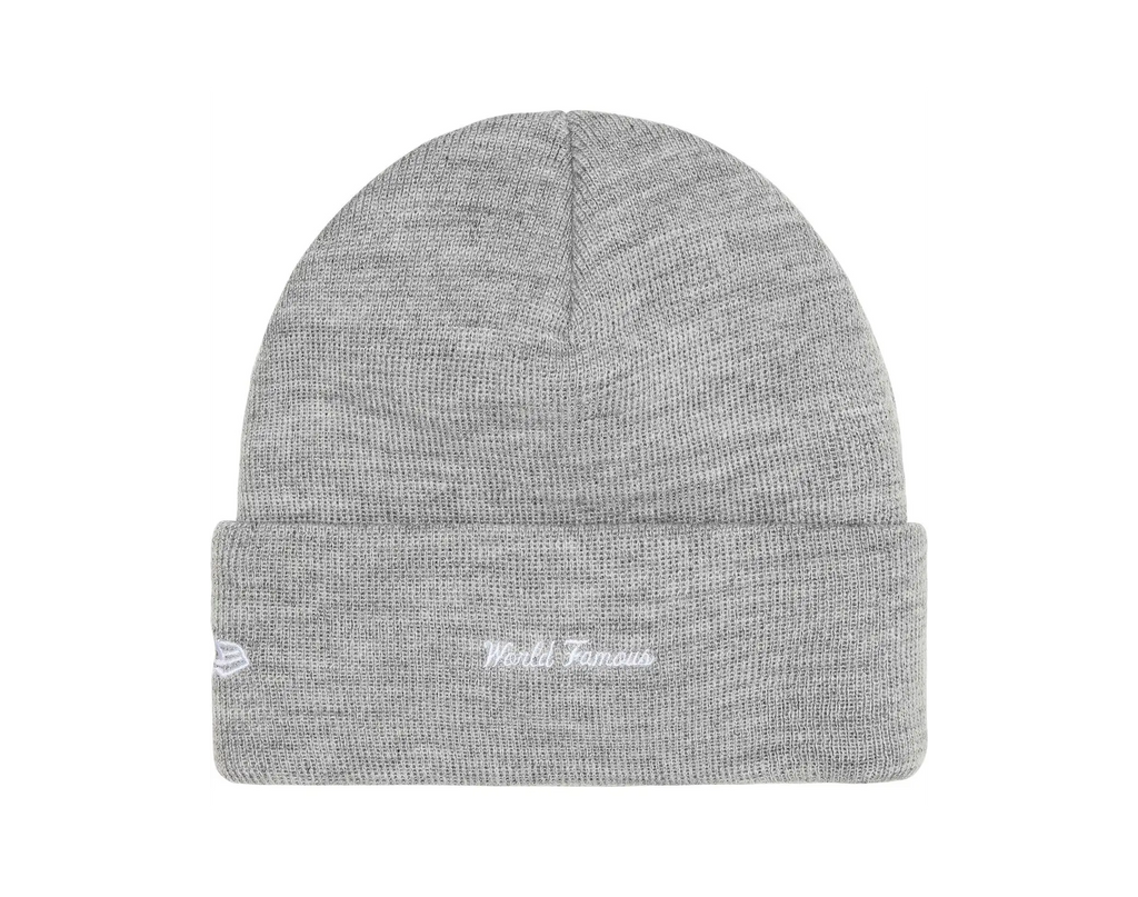 New Era x Supreme Box Logo Beanie Heather Grey (FW25)
