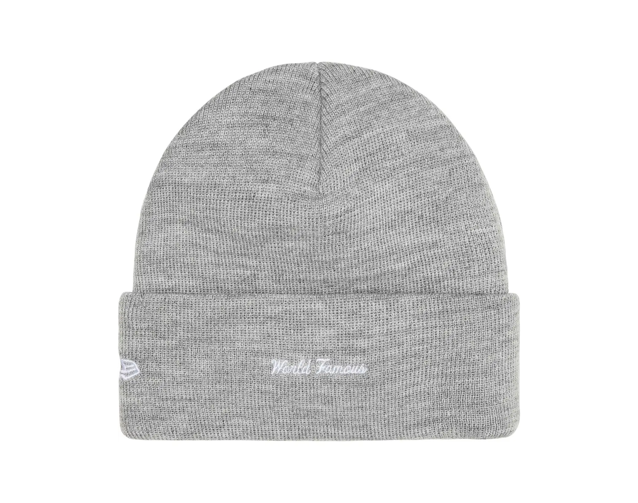 New Era x Supreme Box Logo Beanie Heather Grey (FW25)