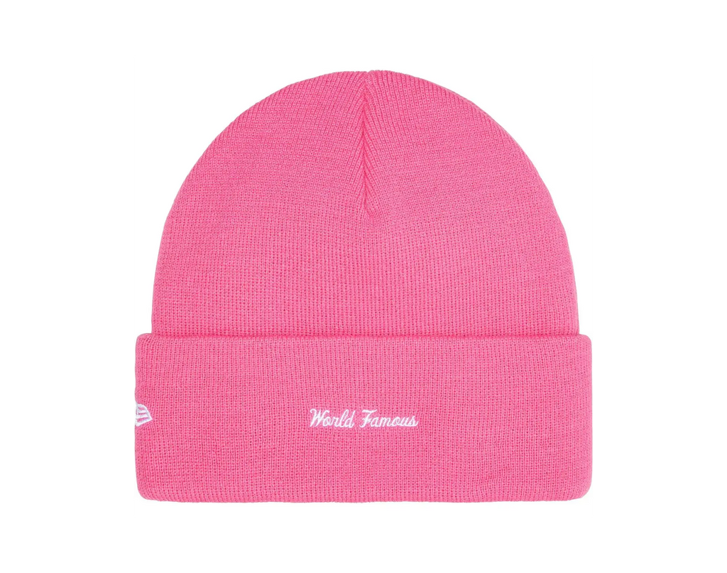 New Era x Supreme Box Logo Beanie Magenta (FW25)