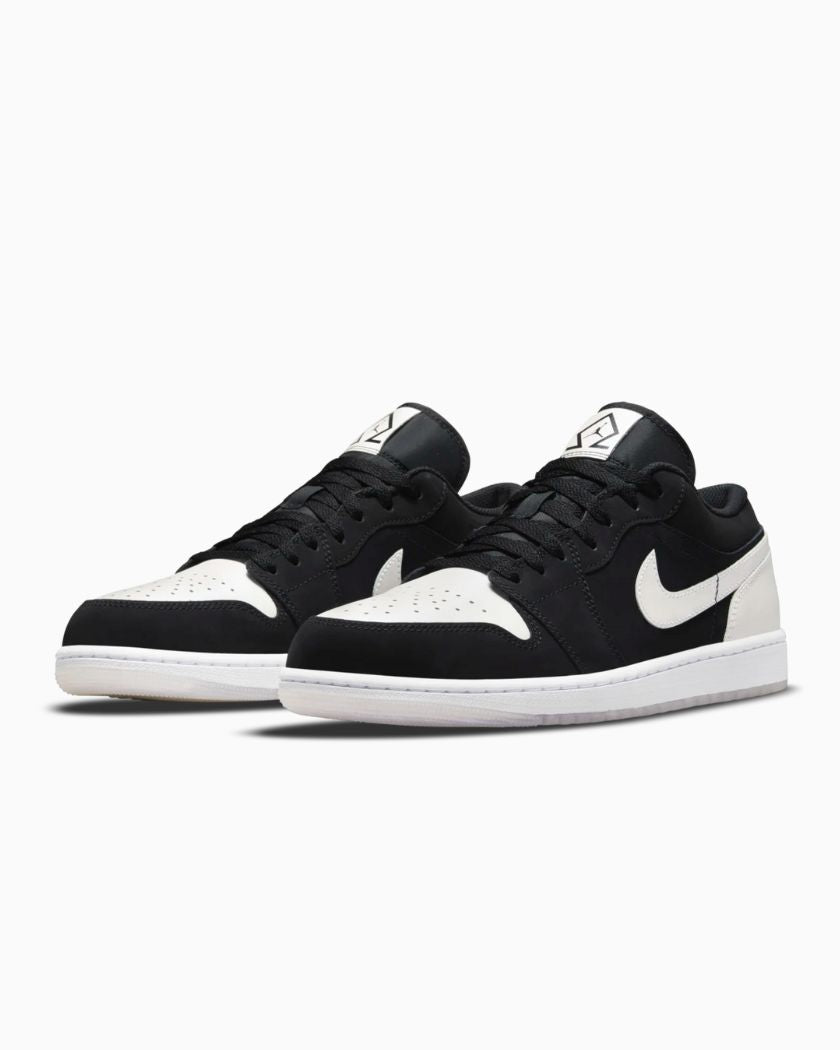 Air Jordan 1 Low Black White Diamond