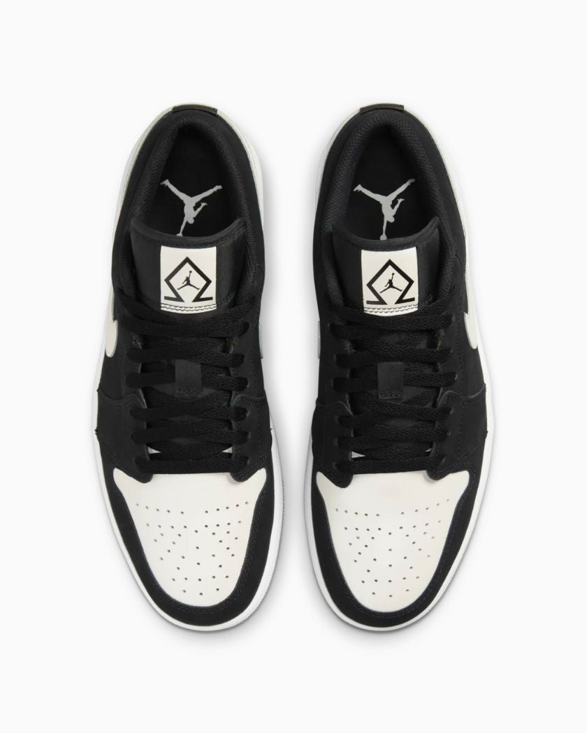 Air Jordan 1 Low Black White Diamond