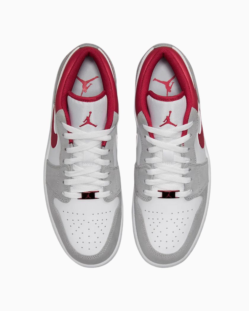 Air Jordan 1 Low SE Light Smoke Grey Gym Red