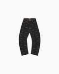 Corteiz Alcatraz Pattern Denim Jeans Black