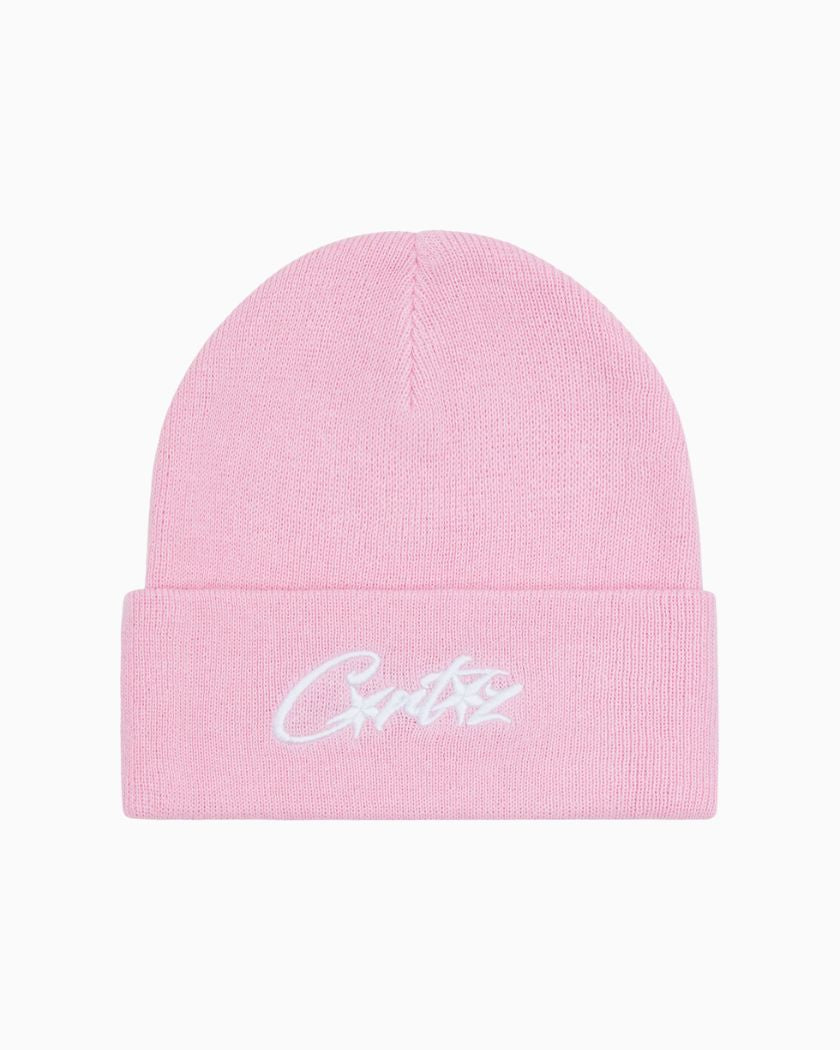 Corteiz Allstarz Folded Beanie Pink