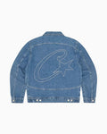 Corteiz C-Star Denim Trucker Jacket Blue