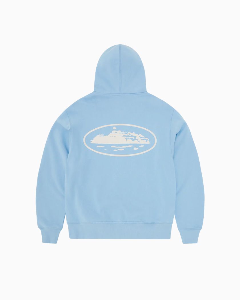 Corteiz Zip Hoodie Baby Blue