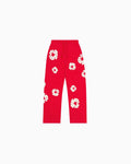 Denim Tears Cotton Wreath Baggy Sweatpants Red