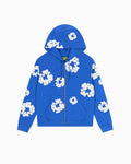 Denim Tears Wreath Zip Hoodie Blue