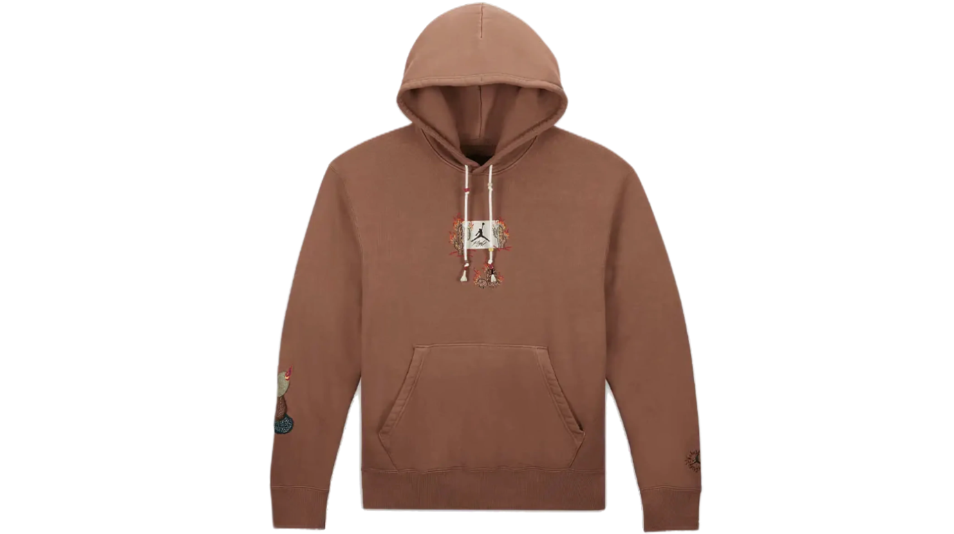 Travis Scott x Jordan Flight Graphic Hoodie Archaeo Brown