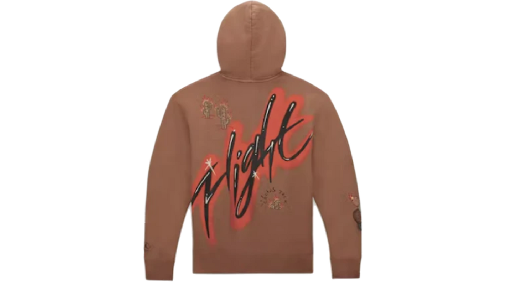 Travis Scott x Jordan Flight Graphic Hoodie Archaeo Brown