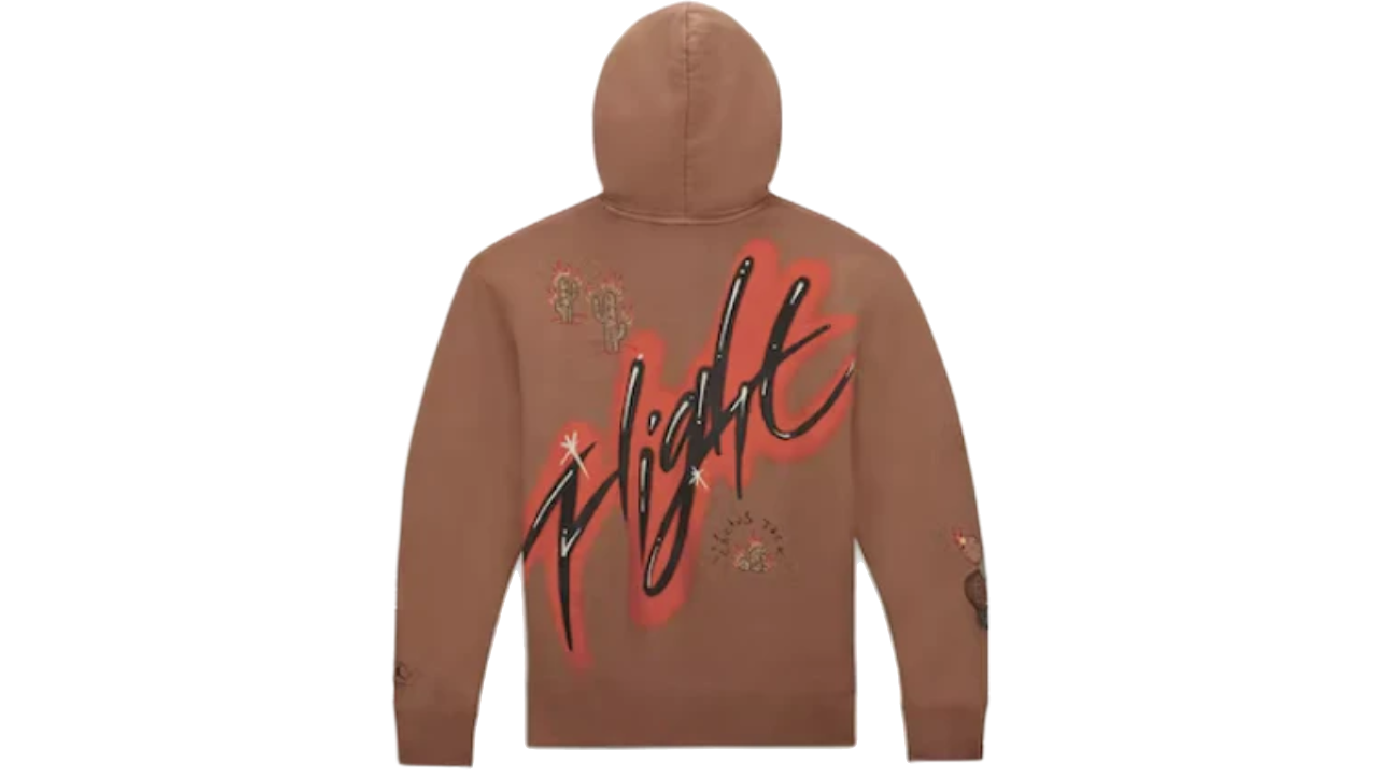 Travis Scott x Jordan Flight Graphic Hoodie Archaeo Brown