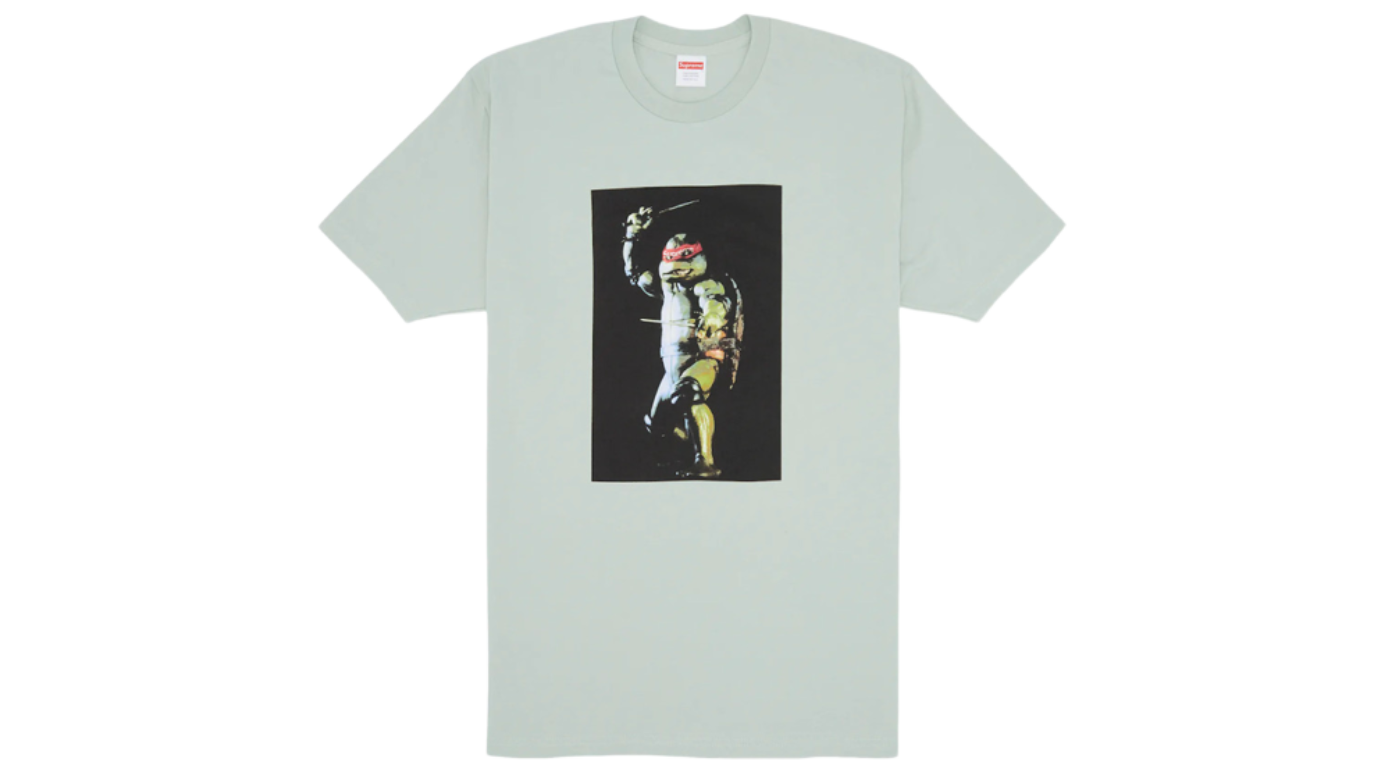 Supreme Raphael Tee Pale Aqua