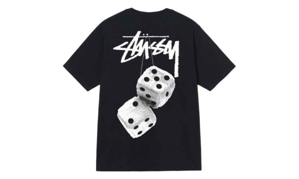 Stussy Fuzzy Dice Tee Black