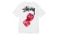 Stussy Fuzzy Dice Tee White