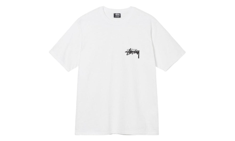 Stussy Fuzzy Dice Tee White