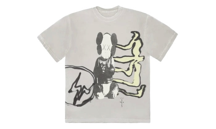 Travis Scott Cactus Jack + Kaws For Fragment Tee Aged Yellow