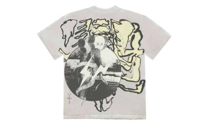 Travis Scott Cactus Jack + Kaws For Fragment Tee Aged Yellow
