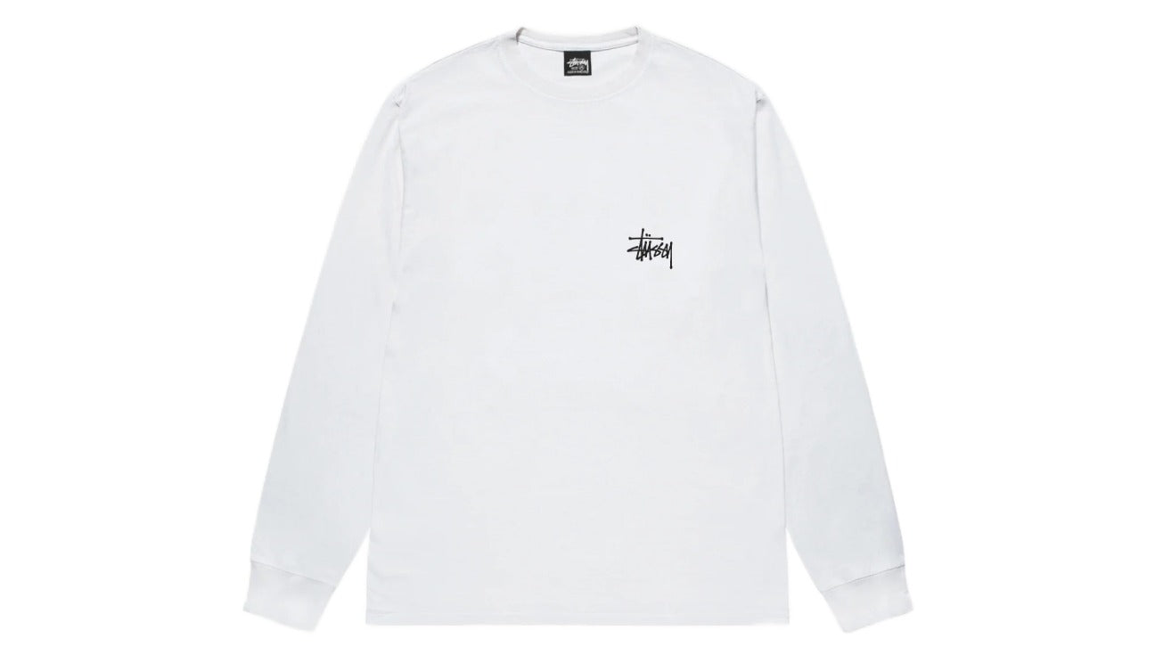 Stussy Basic L/S Tee  White