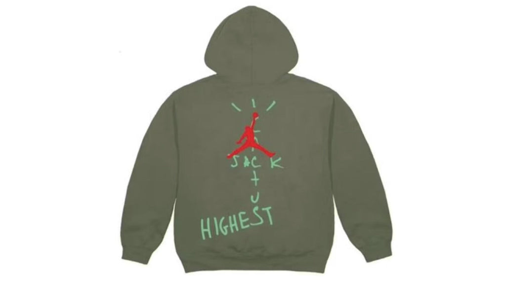 Travis Scott Jordan Cactus Jack Highest Hoodie Olive