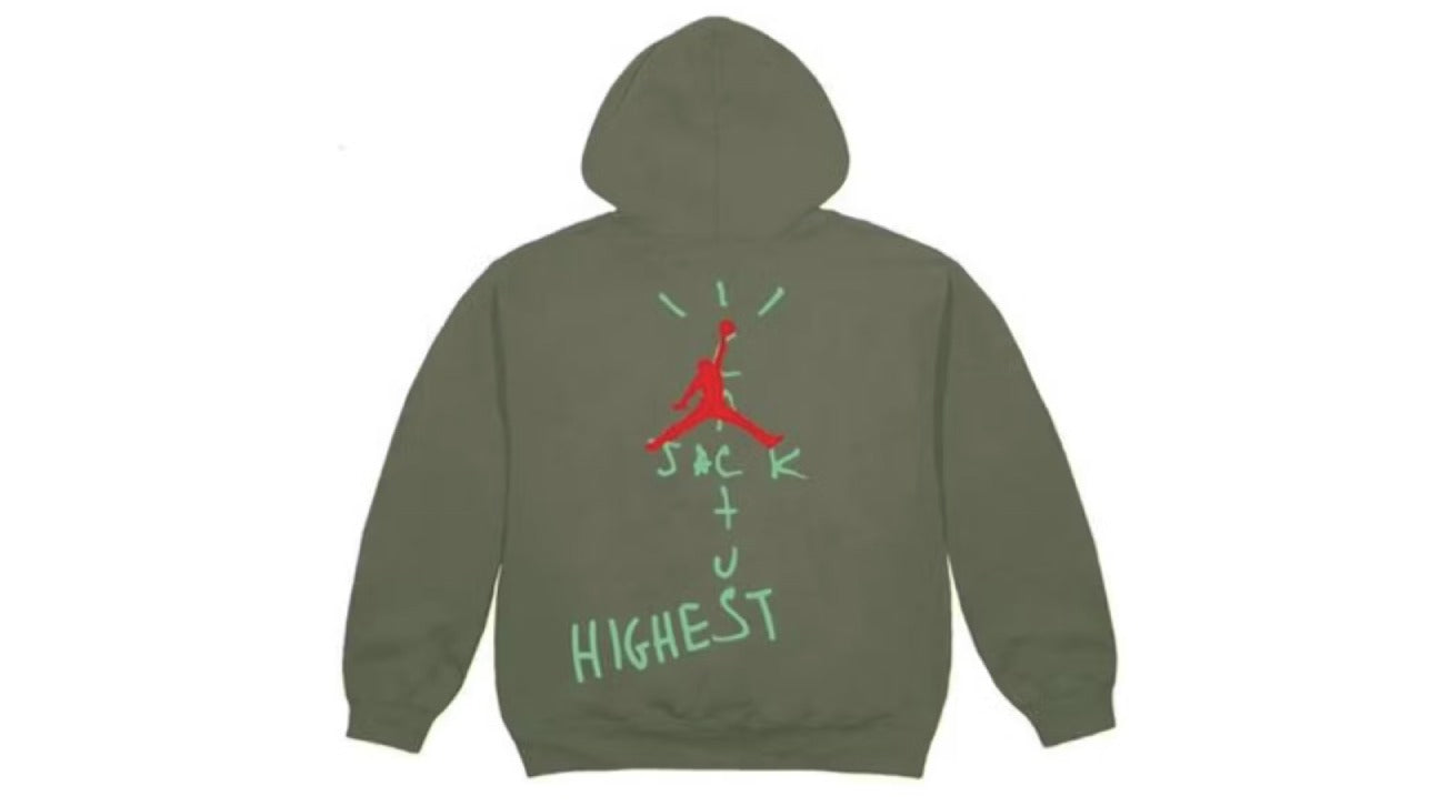 Travis Scott Jordan Cactus Jack Highest Hoodie Olive
