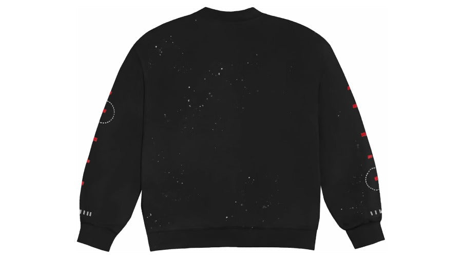 Travis Scott Stitched Crewneck Black