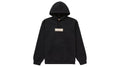 Supreme Burberry Box Logo Hooded Sweatshirt Black