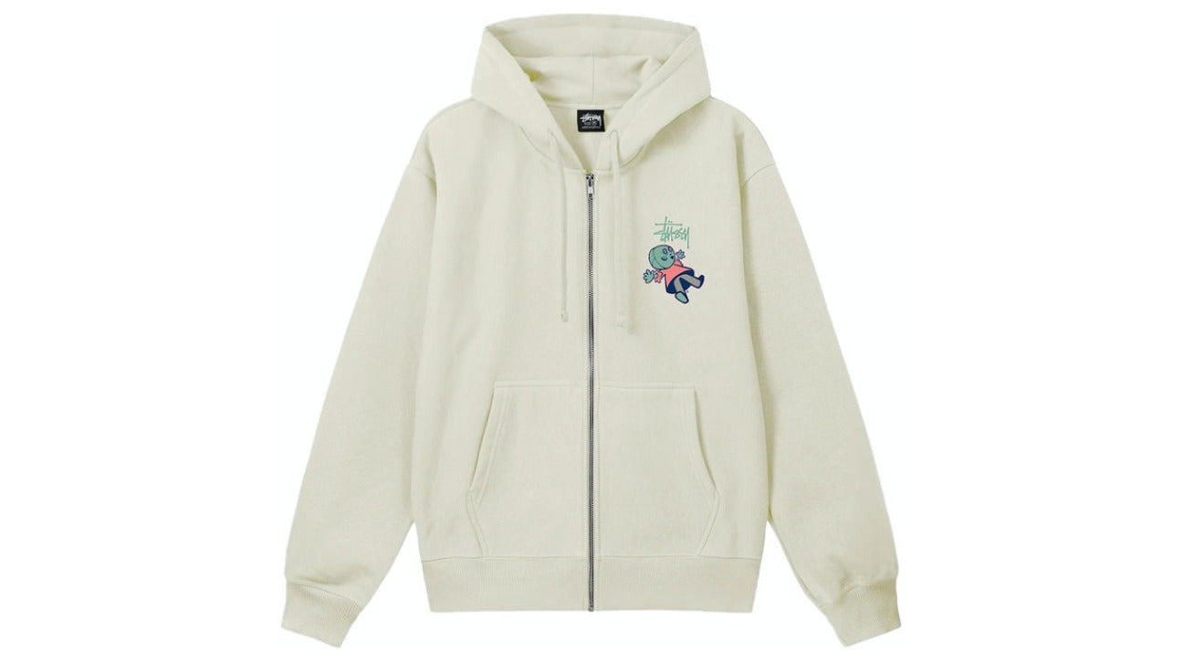 Stussy Dollie Zip Hoodie White