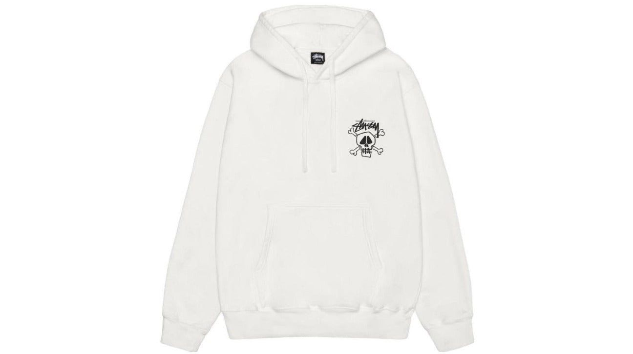 Stussy Pigment Dyed Skull Bones Hoodie Black