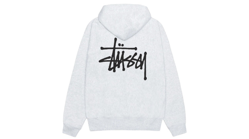 Stussy Basic Hoodie Ash Heather