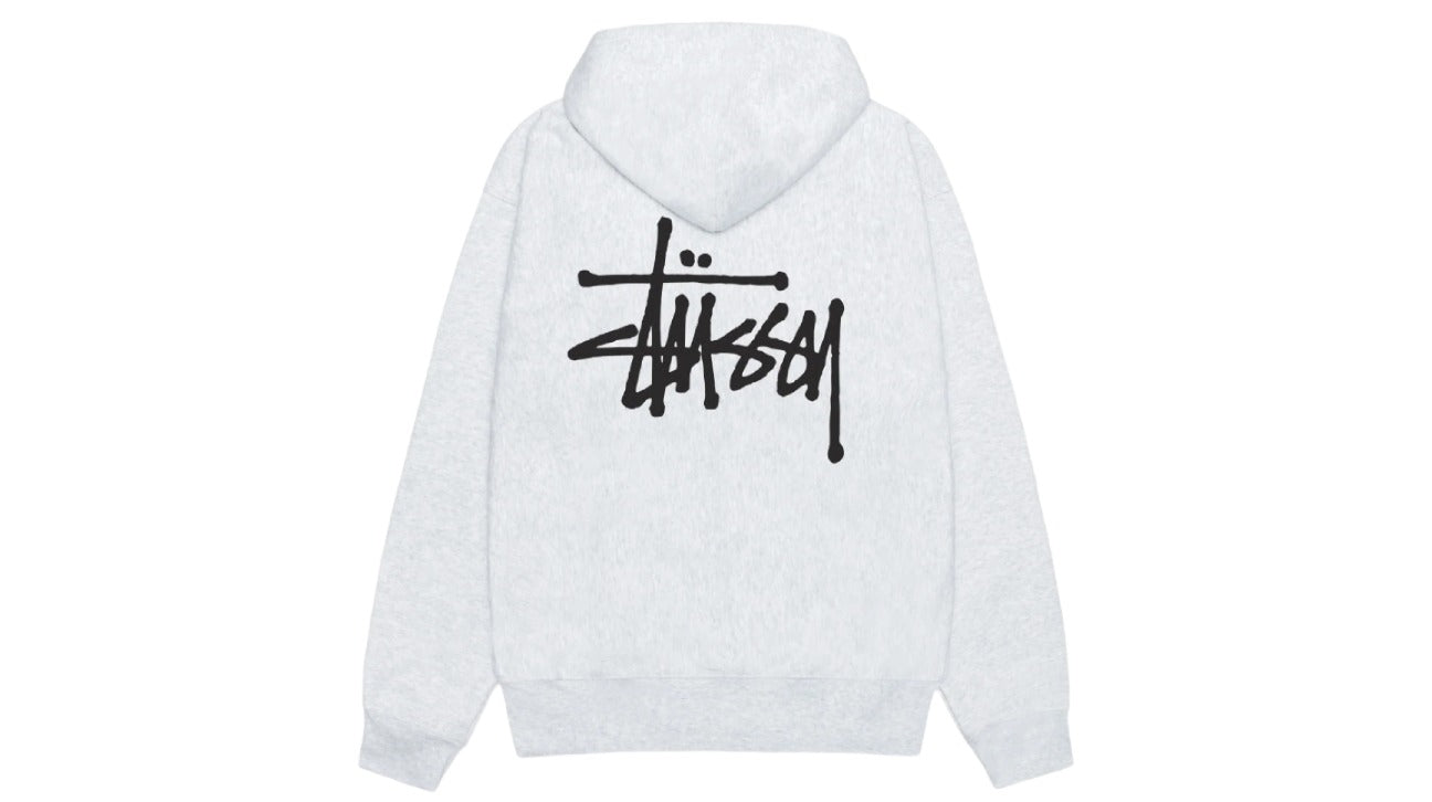 Stussy Basic Hoodie Ash Heather