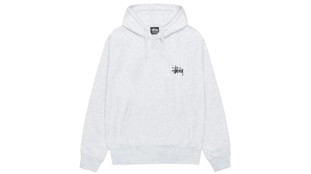 Stussy Basic Hoodie Ash Heather