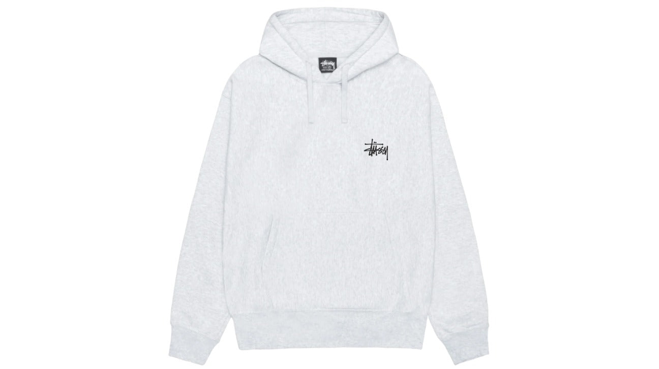 Stussy Basic Hoodie Ash Heather