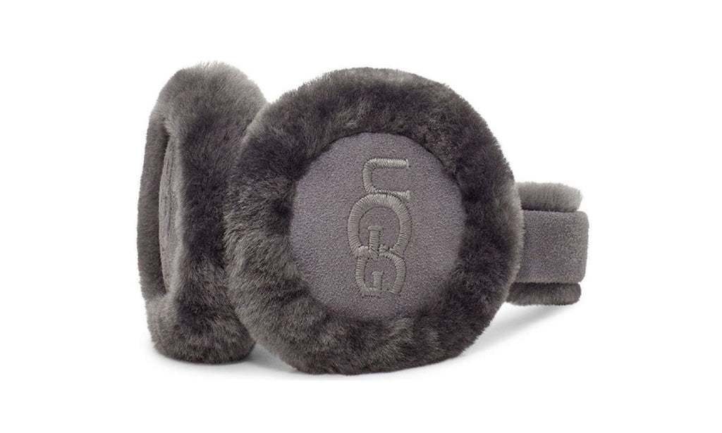 UGG Sheepskin Embroidery Earmuff Grey