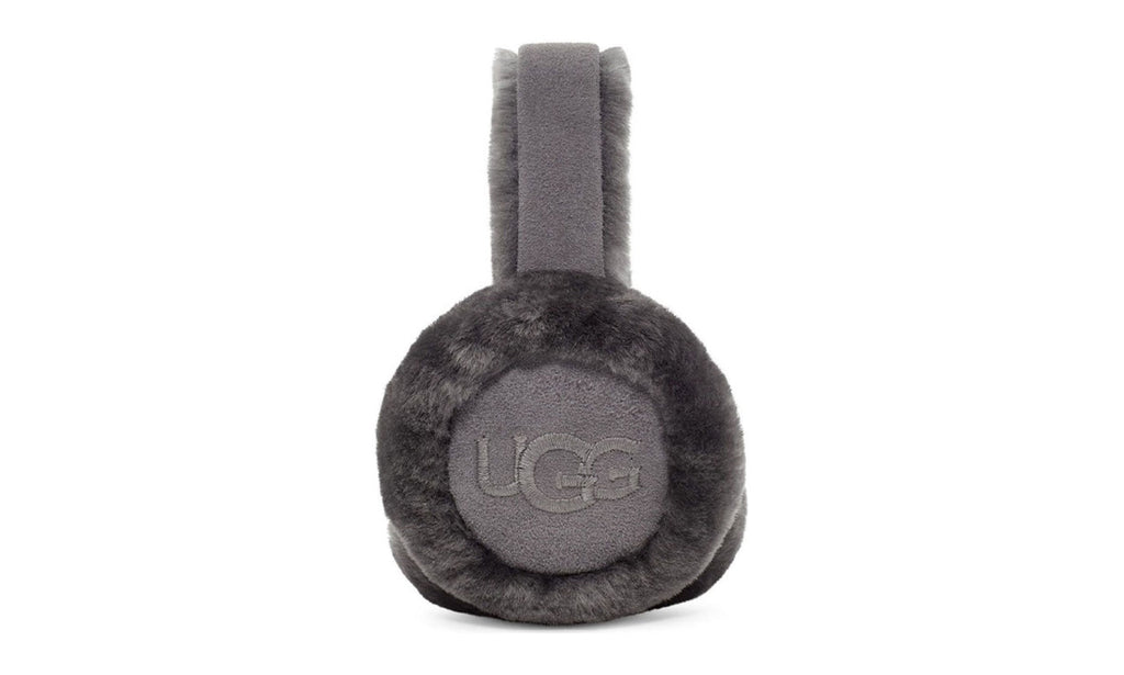 UGG Sheepskin Embroidery Earmuff Grey