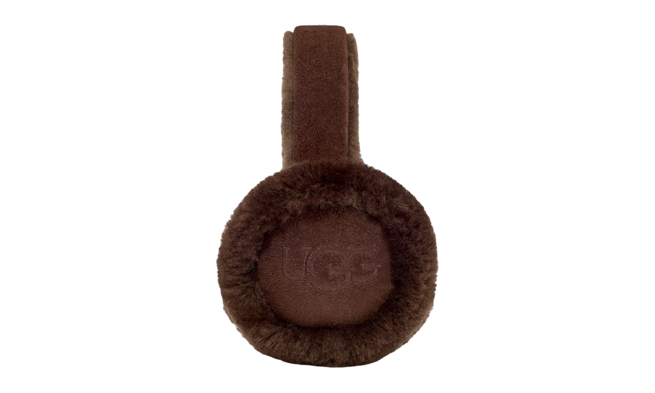 UGG Sheepskin Embroidery Earmuff Burnt Cedar