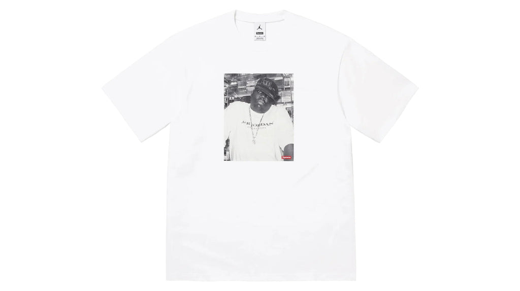 Supreme x Jordan Biggie S/S Top White