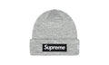 Supreme New Era Box Logo Beanie (FW22) Heather Grey