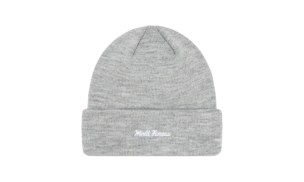 Supreme New Era Box Logo Beanie (FW22) Heather Grey