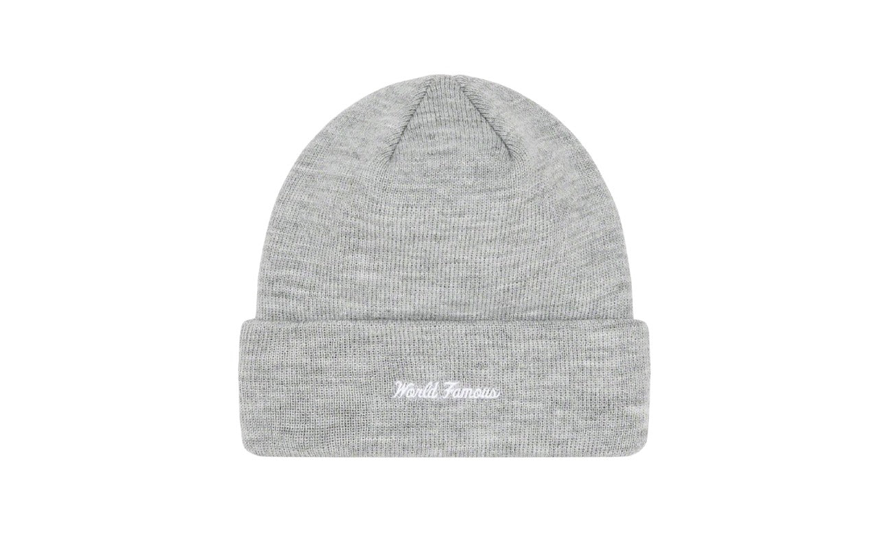 Supreme New Era Box Logo Beanie (FW22) Heather Grey