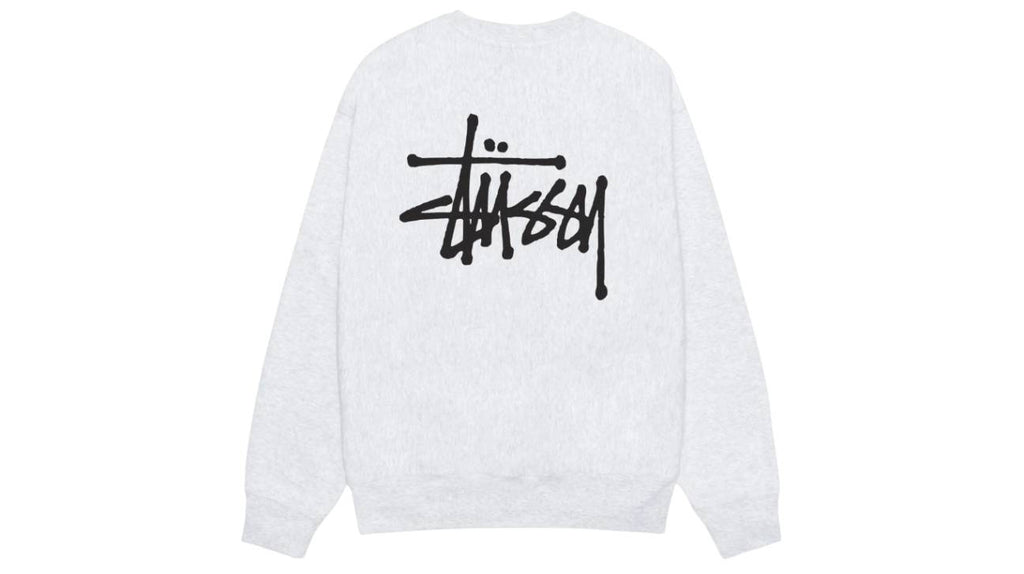 Stussy Basic Crew Ash Heather