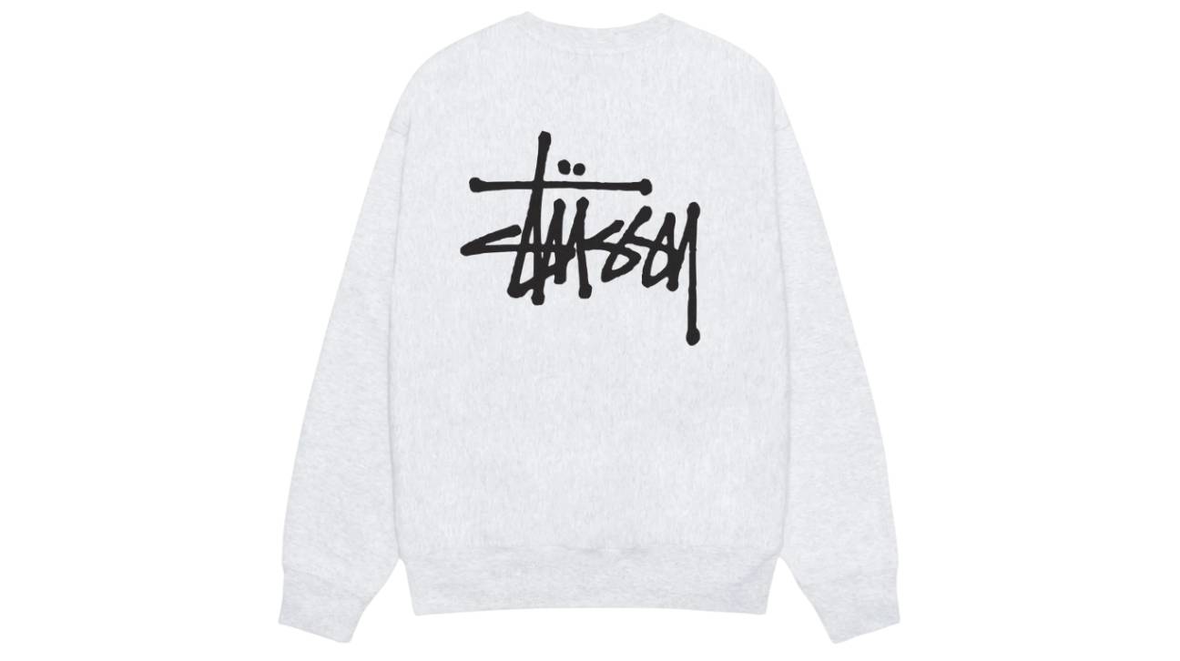 Stussy Basic Crew Ash Heather