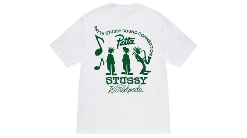 Stussy x Patta Sound Connection Tee White