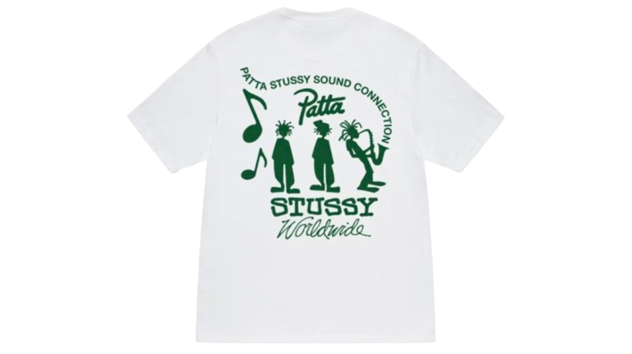 Stussy x Patta Sound Connection Tee White