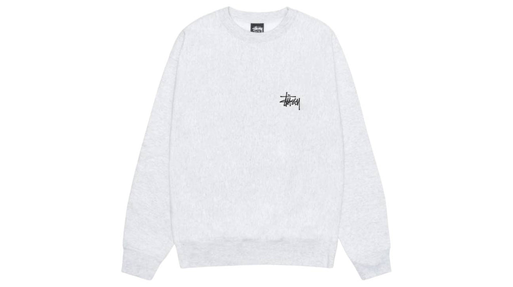 Stussy Basic Crew Ash Heather