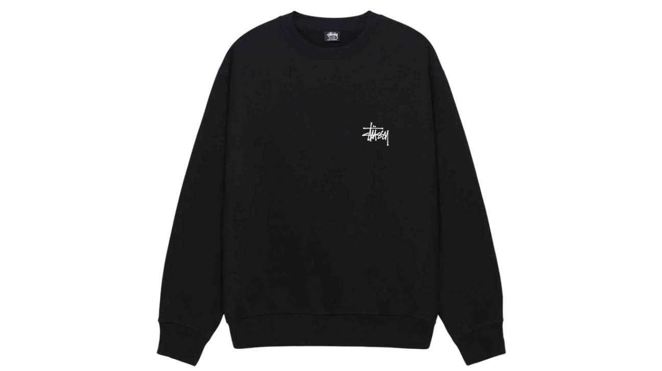 Stussy Basic Crew Black