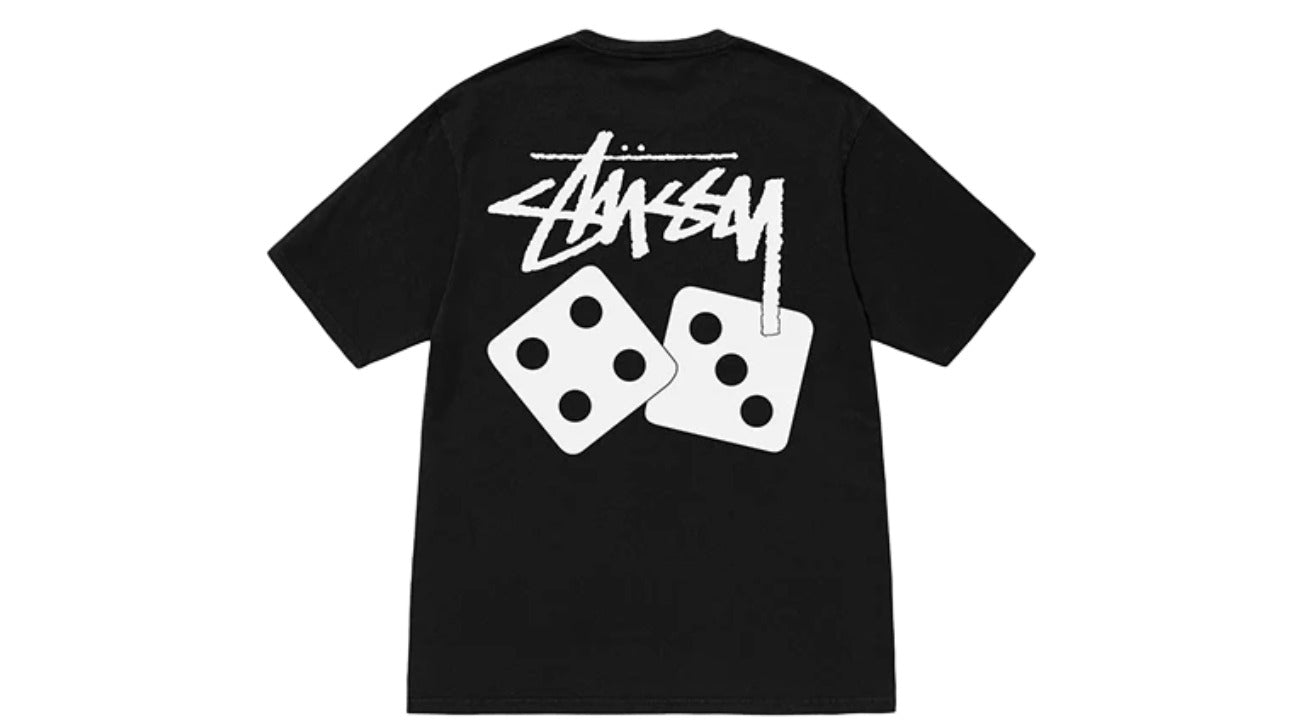 Stussy Dice Pigment Dyed Tee Black