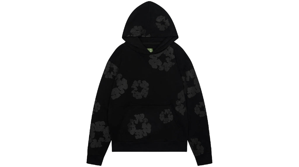 Denim Tears Cotton Wreath Hoodie Black Monochrome