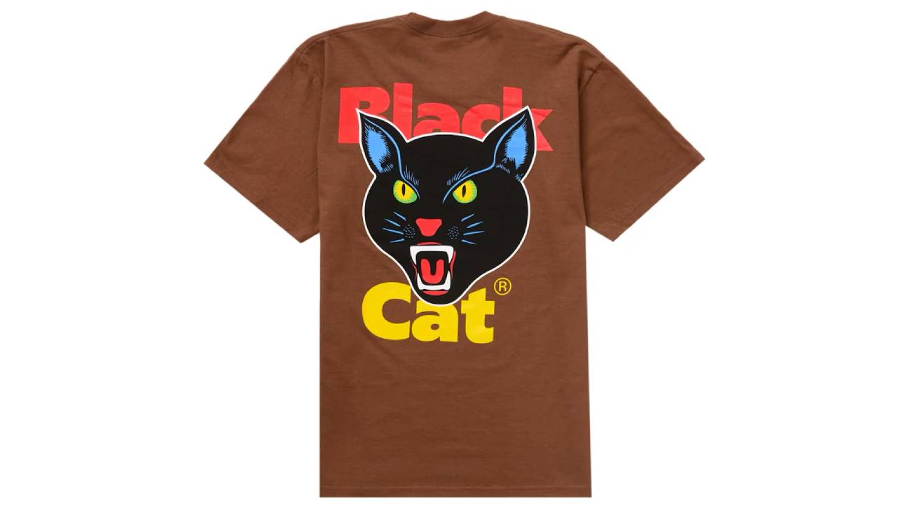 Supreme Black Cat Tee (SS24) Brown