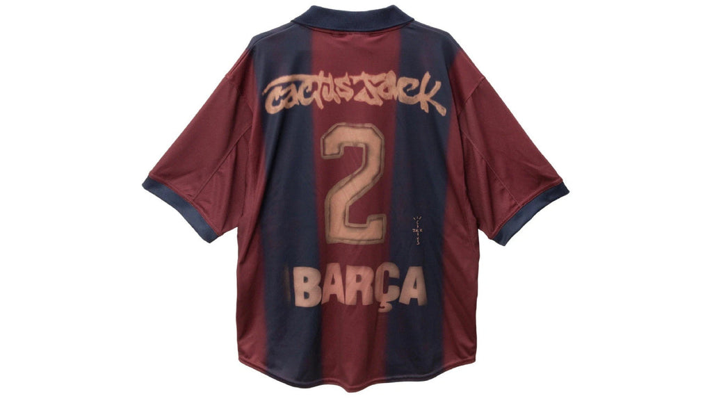 Travis Scott x Nike x FC Barcelona Retro 2000/01 Home Skeleton Jersey