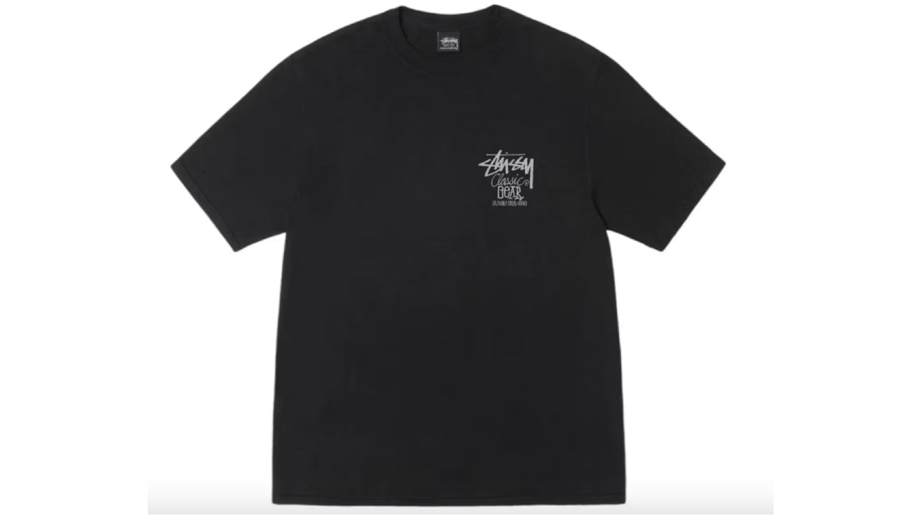 Stussy Classic Gear Pigment Dyed Tee Black
